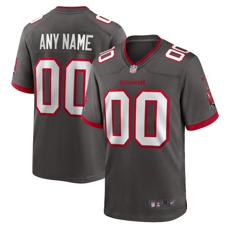 Men's Nike Tampa Bay Buccaneers Pewter Custom Jersey